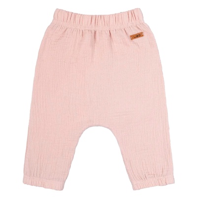 Штанишки муслиновые для малышей Leo 2003А-1 пудровые 1